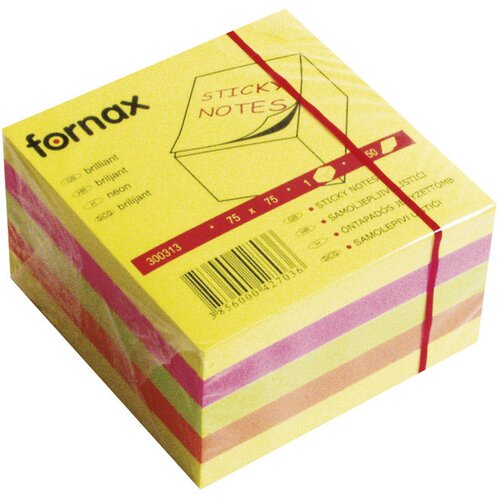  Samolepilna kocka blok 75x75mm 450L Fornax neon Cene