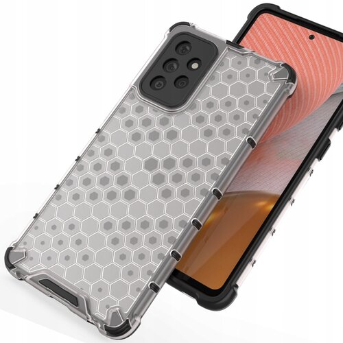 HURTEL Honeycomb pancirna futrola sa silikonskim okvirom za Samsung Galaxy A72 4G - Prozirna Cijene