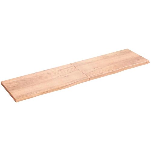 Stolna ploča svjetlosmeđa 200x50x(2-4) cm tretirana hrastovina Cijene