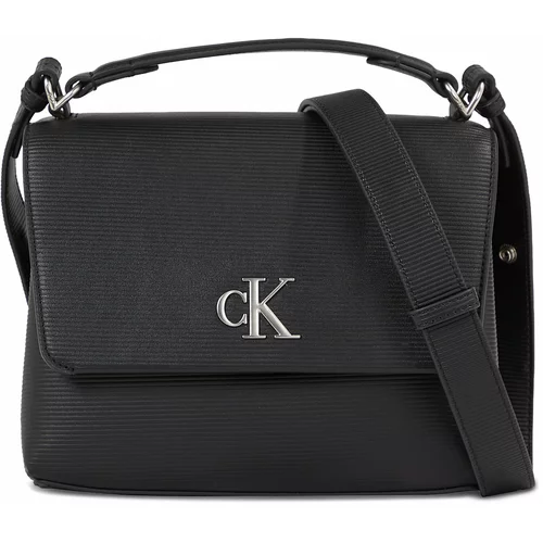 Calvin Klein Jeans Ročna torba Minimal Monogram Top Handle22 T K60K611214 Black BDS