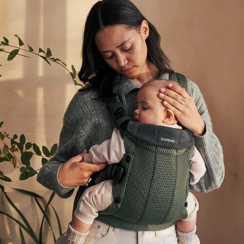 Baby Bjorn Kenguru 3D mesh Harmony dark green Slike