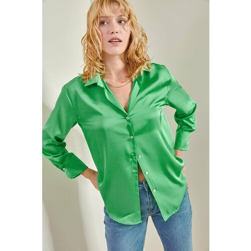 Bianco Lucci Shirt - Green - Regular fit Slike