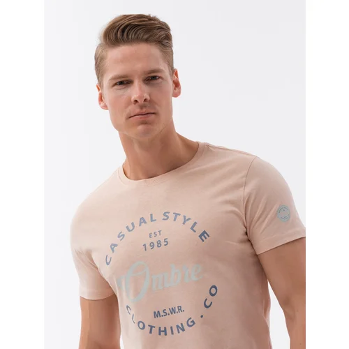 Ombre Men's printed cotton t-shirt