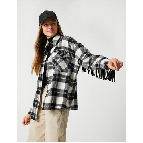 Koton Lumberjack Shirt and Jacket Tassel Detail Pockets and Buttons. Slike