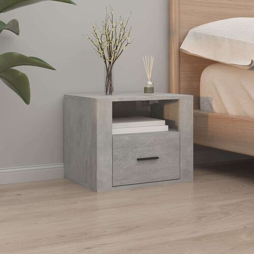 VidaXL Zidni noćni ormarići 2 kom siva boja betona 50x36x40 cm Slike