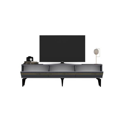 Hanah home tv polica defne anthracite gold Slike