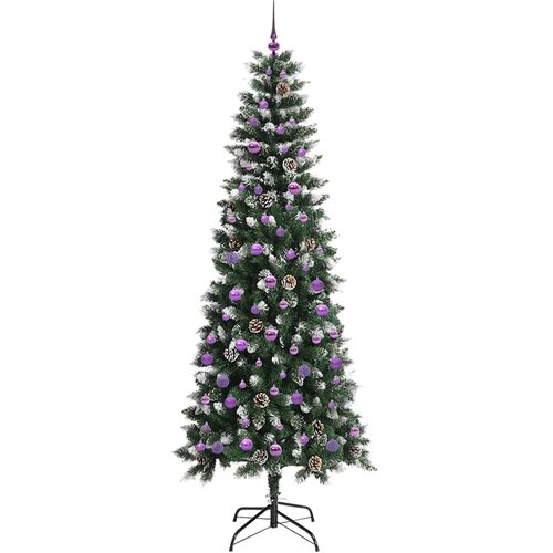  Umjetno božićno drvce Zelena 240 cm PVC, plastika i čelik Slike