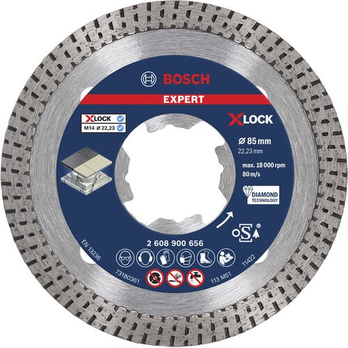 Bosch EXPERT HardCeramic X-LOCK dijamantska rezna ploča od 85 x 22,23 x 1,6 x 7 mm 2608900656 Cene