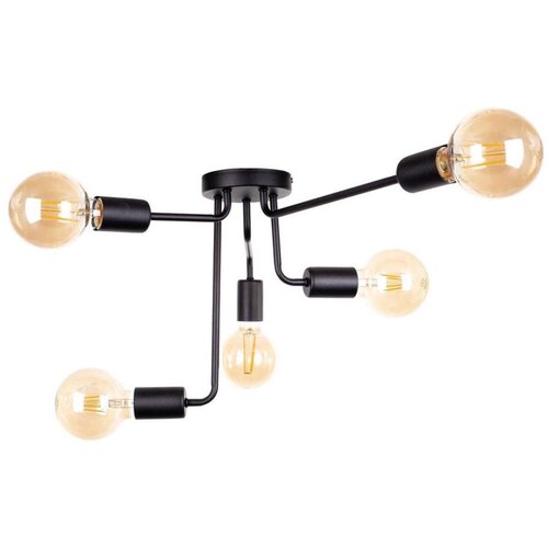  Plafonski luster NIXO 5xE27/60W/230V crni Cene