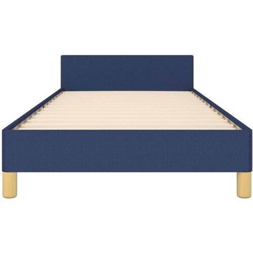 VidaXL okvir za krevet s uzglavljem plavi 100x200 cm od tkanine Slike