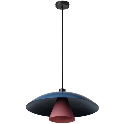 Osram Luster na sajli DECOR FLYING MUSHROOM 1xE27/25W/230V, prečnik 50 cm, u plavoj boji Slike