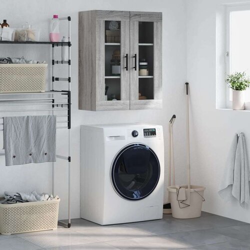 VidaXL Stenska omarica siva sonoma 69,5x34x90 cm Slike