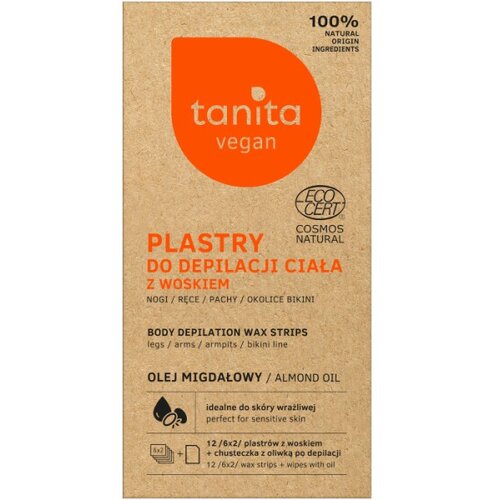 Trake sa Voskom za Depilaciju Nela Vegan 100% Natural 12 komada - TANITA Slike