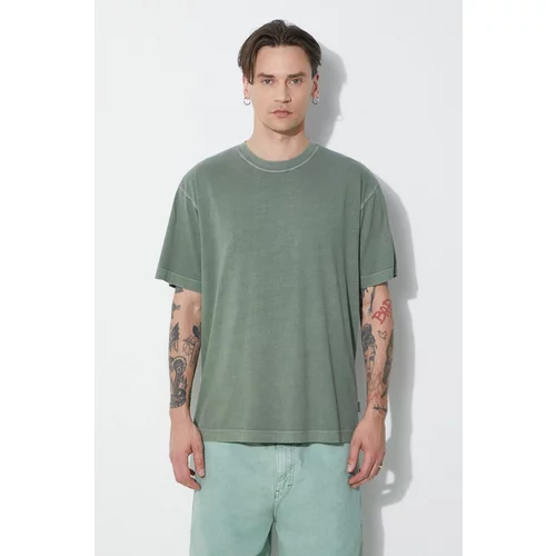 Carhartt WIP Pamučna majica S/S Dune T-Shirt za muškarce, boja: zelena, bez uzorka, I032998.1YFGD
