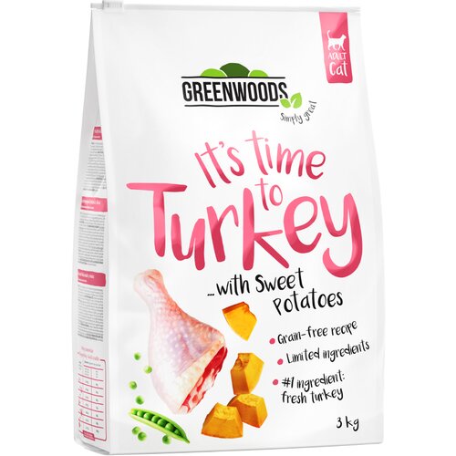 Greenwoods puretina s batatom, graškom i bundevom 3 x 3 kg Cijene