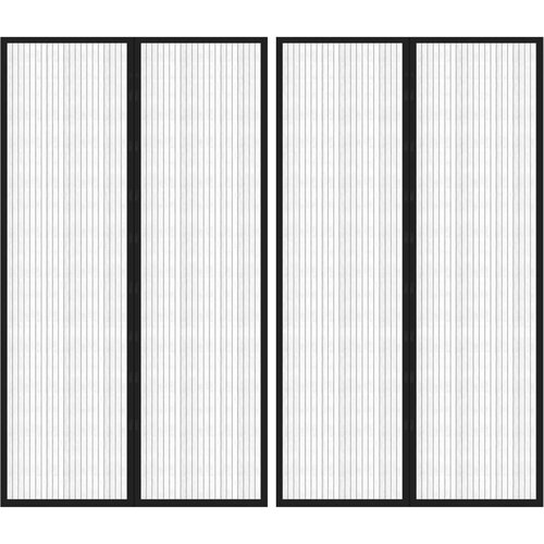 vidaXL Zavesa proti mrčesu 2 kosa z magnetnimi bloki črna 200x80 cm Cene