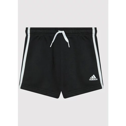 Adidas Športne kratke hlače Essentials 3-Stripes GN4057 Črna Slim Fit
