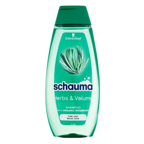 Schwarzkopf Schauma Herbs & Volume Shampoo šampon s ružmarinom za povećanje volumena kose za ženske