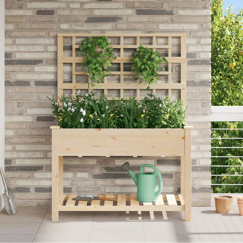 vidaXL Sadilice i posude Prirodno drvo Drvo 115 x 60.5 x 153 cm Sadilice Cijene