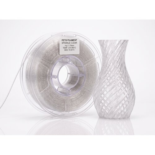 Nature3D Filament za 3D &scaron;tampač PETG Transparent - sparkle-clear Cene