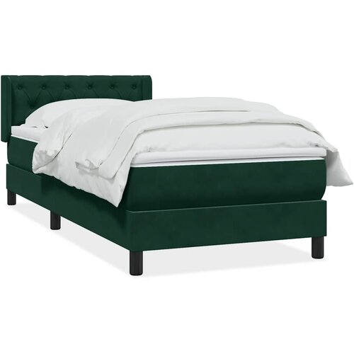 Box Spring krevet s madracem tamnozeleni 80x220 cm bar&scaron;un Cijene