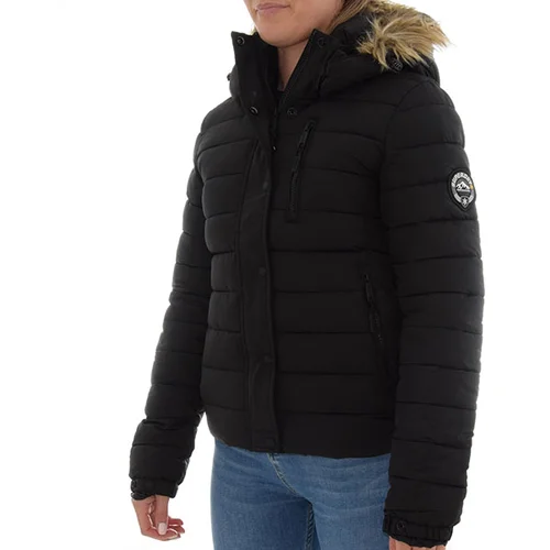 Superdry Jakna ženska, črna barva,