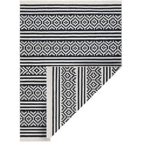 RugsX Preproge Preproga TWIN 22996 geometrijska, Črte bombažna, 120x170 cm Črna Cene