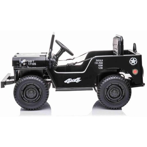 Lean Toys Otro&amp;scaron;ki električni avto USA ARMY 4x4 Enosed 12V Črna Slike