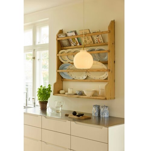 Halo Design 748068 - Visilica na sajli TOSCANA 1xE27/40W/230V prečnik 36 cm krem./mesing Slike