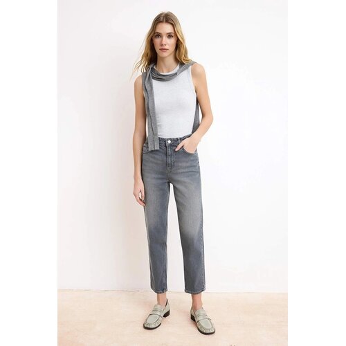 TRENDYOLMILLA ženske pantalone Twoss26Je00112, siva Cene