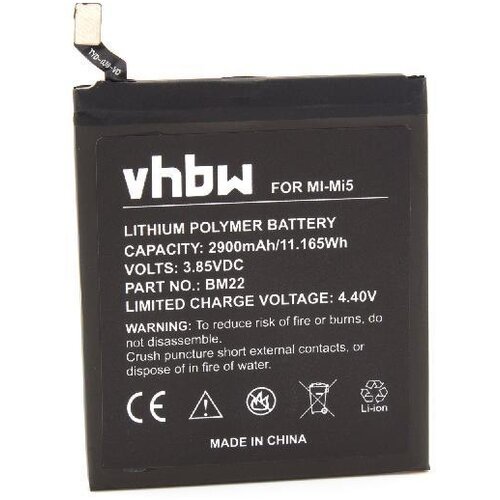 VHBW Baterija za Xiaomi Mi 5 / Mi 5 Pro / Mi 5 Gold, 2900 mAh Cijene