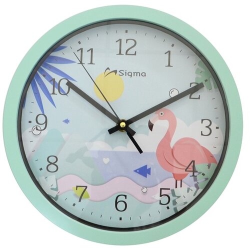 Sigma zidni sat dečji flamingo WSH-0191BL Slike