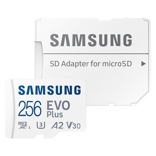 Samsung memorijska kartica EVO PLUS MicroSD kartica 256GB klasa 10 + adapter MB-MC256KA bijela Cijene