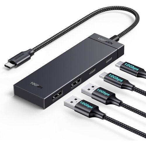 Ugreen USB-C Hub 10Gbps z 2x USB-C 3.2 in 2x USB 3.2 Slike