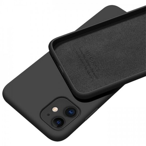 MCTK5 iphone 12 mini * futrola soft silicone black (169) Slike