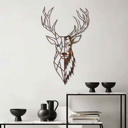 Opviq zidna dekoracija Rusty Deer 3, 70x42 cm, Braon Cene