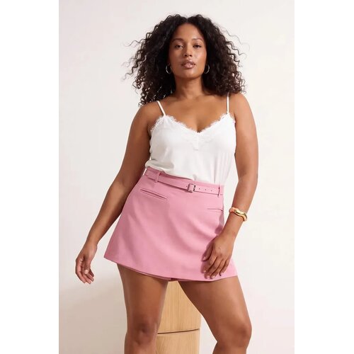 Trendyol Ženska suknja-&amp;scaron;orts Tbbaw26Ap00010, Roze Slike