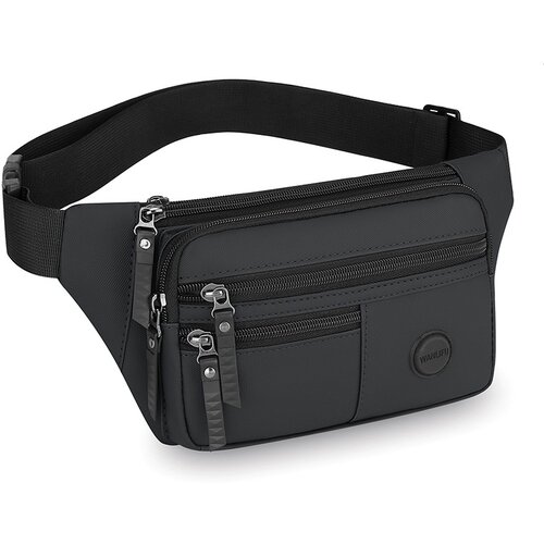 INF Moška naprsna torba iz PU usnja Black, (21644324) Cene