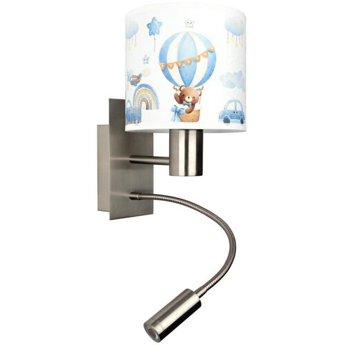 Brilagi LED fleksibilna lampa BOBO 1xE27/25W/230V + LED/3W matni hrom/bela/plava/meda Cene
