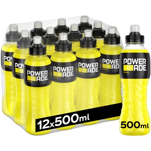 Powerade Citrus bezalkoholno negazirano piće s okusom citrusa 0,5l 12/boca XXL Cene