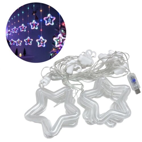  Novogodisnji ukras LED lampice sa zvezdom RGB Cene
