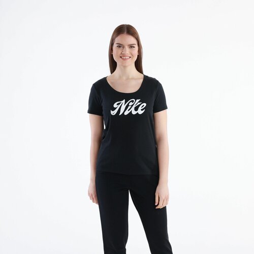 Nike ženska majica kratak rukav w nk df tee script Slike