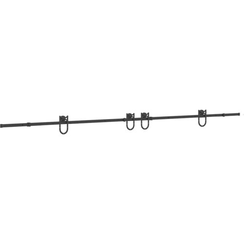  Pribor za klizna vrata 366 cm čelični crni Slike