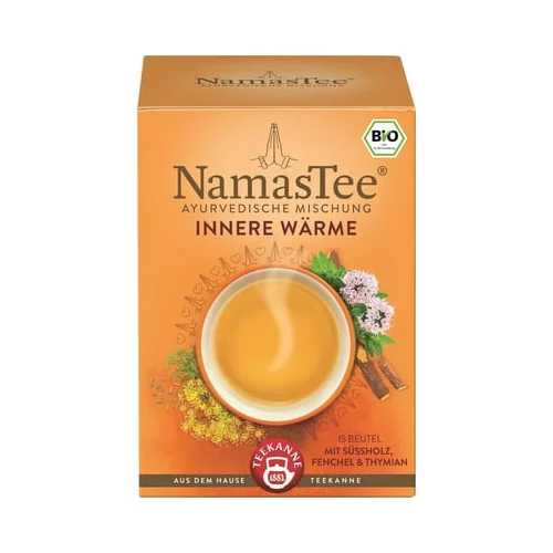 Teekanne Bio NamasTee čaj - Notranja toplota (15 dvokomornih vrečk)