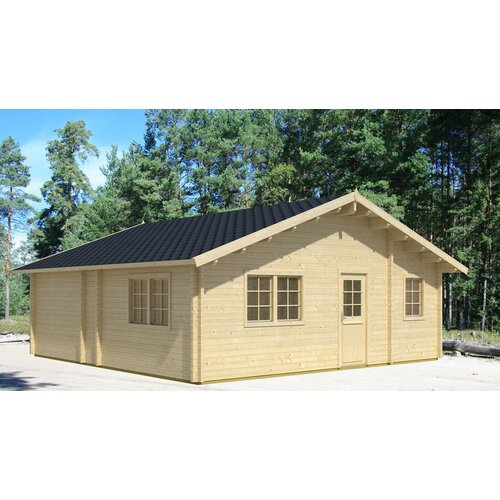 Male kuće Drvena kuća TIPO 740 &amp;times; 740 cm &amp;ndash; bez zavr&amp;scaron;nog krovnog pokrova Slike