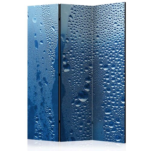  Paravan u 3 dijela - Water drops on blue glass [Room Dividers] 135x172 Cijene