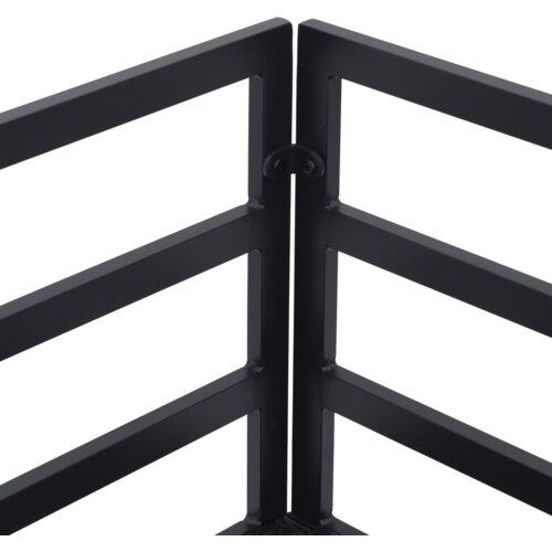 vidaXL Vrtna sedežna garnitura 10 pcs Črna 423 x 211.5 x 71 cm Cene