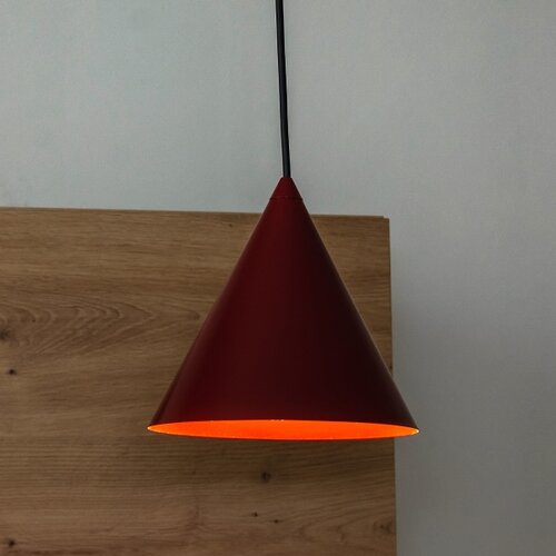  Visilica na sajli ETNA II 1xE27/15W/230V prečnik 18,5 cm crvena Slike
