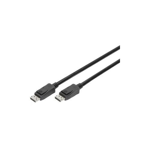 Digitus DisplayPort Priključni kabel [1x Mu&amp;scaron;ki konektor DisplayPort - 1x Mu&amp;scaron;ki konektor DisplayPort] 5 m Crna Slike