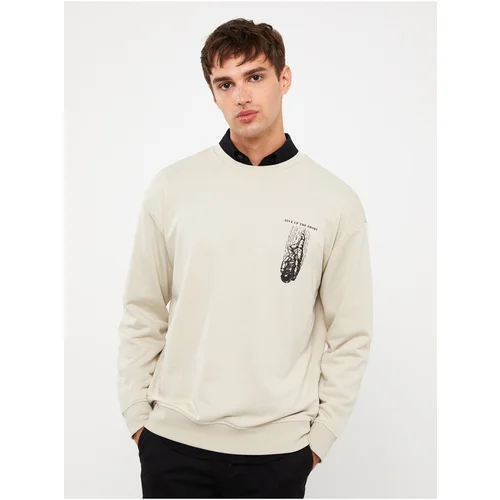 LC Waikiki Men's Crew Neck Long Sleeve Printed Sweatshirt.